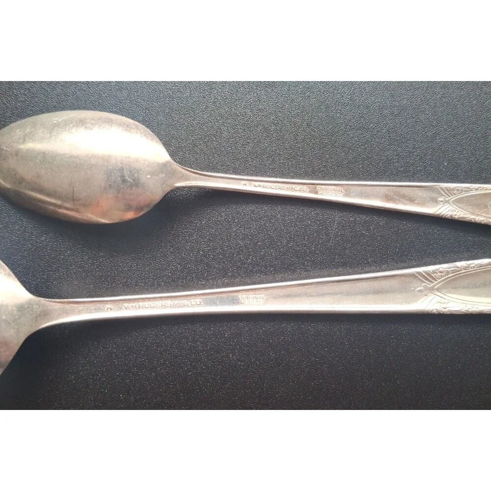 Vintage Lot of 31 Silverplate Spoons New England Silverplate WM Rogers South Sea